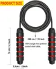 Fitness Workout Weighted Handle PVC Coated Steel Wire Adjustable Speed Skipping Rope Jump 240416