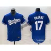 Jerseys Odzież Dodgers Jersey 17 Ohtani Hafted Japończyka elity fanów zespołu Elite Transfer