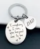 Keychains Doradeer Alloy Key Chain Men Dad Alles Iam Holder Creative Letter Color Ring Pendant For Father Day Gifts5590443