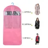 Storage Bags GQIYIBBEI 3Pcs/set Non-woven Garment Suit Coat Protector Dust Cover Transparent Wardrobe Bag For Clothes Organizador