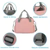 Sacos de fraldas MAPV Bolsa de fraldas Bolsa de enfermagem Mamãe Mummy Maternity Pink cinza Grande capacidade de fraldas de fraldas Mochila Viagem para bebê Mummy Bag D240429