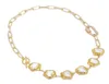 Gioielli Guaiguai coltivati coltivati Keshi Flower Pearl Gold Gold Coloted Chain Choker Collana fatta a mano per donne GEMS VERA Stone2654371