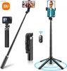 Selfie Monopods Self -Portrait -Stick -Telefon Stativ 40 Erweiterbares Ladeblech -Bluetooth -Steuerelement mit 1/4 -Zoll -Schrauben für Android iPhone Smartphones WX geeignet