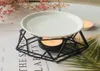 Aromatic Oil Geometric Ceramic Essential Candle Holder Wax Melt Warmer Melter fragrance for Home Office 2208094655293