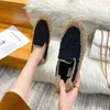 Casual Shoes Big Size Woman All-Match Clogs Platform Loafers With Fur Round Toe Female Sneakers Large Creepers Slip-on