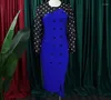 Sukienki zwykłe temperament spód ołówka sukienka spódnica 2024 Sprzedaż mody damska okrągła dekolt Dekoracja kropki długoterminowej