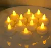 Bez flwimaless Floating świeca Wodoodporne migoczące migoczące Tealights ciepłe białe świece LED do basenowej wanny