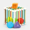 Blocs de forme colorés Tri Game bébé Montessori Toy Learning Games éducatifs pour enfants 6-12 mois Nesting Stacking Toys 240420