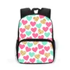 Backpack Leopard Butterfly Stampa di scuole di cuore rosso per adolescenti ragazzi daypack per bambini sacchetti per studenti borse per studenti