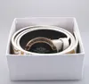 أحزمة مصممة للرجال حزام حزام فاخر BB Simon Belt العلامة التجارية شعار حزام المطبوع جولة جولة ذهبية ، وليخلة أسود اللون ثلاثية الأبعاد