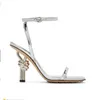 Летняя роскошная женская сандалии сандалии туфли скульптурные металлические стилевые каблуки.