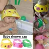 Dusch Caps Childrens Badrum Solshade Cap Mjuk och justerbar baby shower Cap Childrens Shampo Badrum Vattentät och skyddande schampool2404