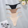 Frauenhöfen nahtloser Tanga Frauen dünne Riemen niedrige Taille hohe Flexibilität sexy Unterwäsche Ladies Slips T-Back bequeme Tanga