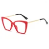 Zonnebrillen Frames Damesmode Blue Light Glazen 2024 Katten Eye Designer Ladies Flexibele optische bril frame UV400