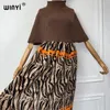 Casual Dresses WINYI Leopard Print Comfort Warm Fashion Caftan Winter Dress Elegant Africa Women Boho Party Clothes For Kaftan