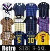 Scotland Retro Soccer Jerseys Puchar Świata Niebieskie zestawy Klasyczne Vintage Scotland Retro Football Shirt Tops Hendry Lambert Equipment Home 88 89 91 93 94 96 98 00 1978 1986 1988