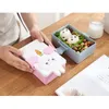 Notenwaren Kinder#39s Kinder Plastik Kindergartenstil Kinder Kawaii Schule süß für japanische Bento Lunch Sandwich Brotbox