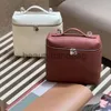 Loro Piano LP LorosPianasl Lp19 Backpack LP19 Bag Designer Handbag Lunch Box Bag Simple Genuine Leather Two Way Zipper Shoulder Crossbody Bags