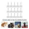 Köpek yakaları 20 PCS boya süblimasyon etiketi etiketler Boşluklar Anti-Lost Puppy Dökme Kolye Alüminyum Alaşım Pet için