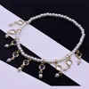 Braccialetti fascino vintage dolce simulazione simulata perla con perline di cristallo cristallo strass per piede allungamento piede di gioielli di moda gambe gamba gamba regalo bracciale