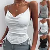 여자 티 셔츠 섹시한 티 여름 표범 서스펜더 단단한 v-neck 서스펜더 꽉 드리는 캐주얼 조끼 티셔츠 여자 플러스 사이즈 탑
