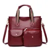 Shoulder Bags Korean Vintage Soft Leather Women Girl Tote Handbags Satchels Messenger