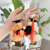 9 cm Cute Plush Doctor Hat Hat Keychain Girls Boys Bear Key Chain su Bag Trinket di laurea Studenti Giocattoli Giocate