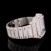 Tendência de tendência automática de ouro rosa sier laboratório de pulso cultivado relógio de aço inoxidável resistente à moda personalizada relógio mecânico para