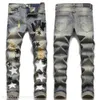 Amirir Jeans Jeans Jeans étoile Broidered Ripped Hole Pantal Motorcycle graphique Slim Fit Hip Hop Streetwear Punk Denim Pants 254 Amirir Shoe