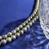 Natürliche weiße und graue Fritillaria Perlen Perlen Halskette Qualität Mutter von Perlenperlen Elegante Halsketten für Frauen