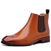 Mens Classic Retro Chelsea Boots Fashion Leather Ankel Men British Style Short Hightop Casual Shoes 240429