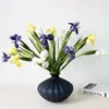 Fleurs décoratives de haute qualité PU Matériau artificiel irlandais iris fleur Décoration de mariage Bouquet Bouquet Fake Home Garden Office Party décor