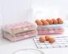 15 celle frigorifero porta portamette di stoccaggio singlelayer frigorifero in plastica alimentazione delle uova di stoccaggio di stoccaggio cucina organizzatio77708348