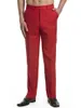 Nowe przybycie niestandardowe spodni Męki Spodnie Płaskie przednie spodnie Solidny czerwony kolor Męskie Spodnie Kuitu