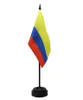 Colombia Desk Drapeau 14x21cm Small Mini Colombian Office Table Flags avec base de stand pour décoration du bureau à domicile6932928