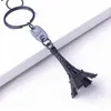 Keychains 50pcs Lot Paris Eiffel Tower Keychain Mini Candy Color Keyring Store Advertising Promotion Service Equipment Keyfob279o