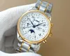 Montre masculine Watch Master Master entièrement automatique Série à six mains Travailleur Top Top Brand Designer Calendar Moon Phase Men's Watch Men's Watch