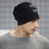 Czapki czapki/czaszki Hip Hop workowate czapki dla mężczyzn kobiety solidny kolor hap czapkę jesienna zima ciepłe czaszki czapka gotycka osobowość litera bonnet gorras D240429