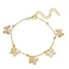 Chain Trendy Butterfly Pingente Pingente Bracelete Ajusta Ajusta Ajusta Bracelets Beach Crianças Infantil Jóias Presentes Novo Estilo