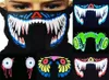 1PCS Fashion Cool LED Luminous Flashing Half Face Mask Party Maski Light Up Dance Cosplay Waterproof6833861