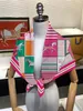 90cm Classic a cuadros Horse Brand Square Square Women Silk Silk Skyl Skwl Hijab Luxury Bandana Foulard Campo Corbit Buff 240430