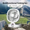 Electric Fans Outdoor camping fan solar wireless portable desktop electric fan+remote controlWX