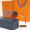 Nouvelles lunettes de soleil classiques pour hommes Met Metal Square Gold Frame UV400 MENS MENSE Vintage Attitude Sunglasses Protection Designer Eyewear avec Box V10