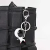 Keychains Lanyards Creative Sports Fence Villain Metal Skull Keychain Bag Keychain Pendant Fencing Club Mens Keychain Classic Jewelry Gift Q240429
