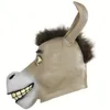 Animal Masks Halloween Lateks Party Donkeyhead Męska maska ​​cosplay 240430