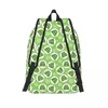 Ryggsäck söt grön grodkvinna små ryggsäckar pojkar flickor bokväska mode axel väska portabilitet resor rucksäck elever skolväskor