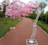 Witte kunstmatige kersenbloesem boomweg lood simulatie kersenbloem met ijzeren boog frame voor bruiloftsfeestjes 7963208