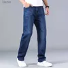 Jeans maschile 2023 nuovi jeans sottili da uomo classici sottili jeans avanzati sliziati pantaloni di marca maschio dritti