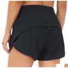 Atuendo de yoga para mujer lu-33 pantalones ty pantalones de bolsillo rápido aceleración seca ropa de gimnasio deportivo transpirable altura gota de cintura elástica