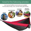 Couleur en nylon assorti Hamac Outdoor Camping Ultra Light Portable Hammock pour personne double Recréation extérieure Swing 240417